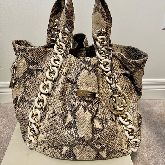 Michael Kors Snakeskin Tote - Picture 1 of 5